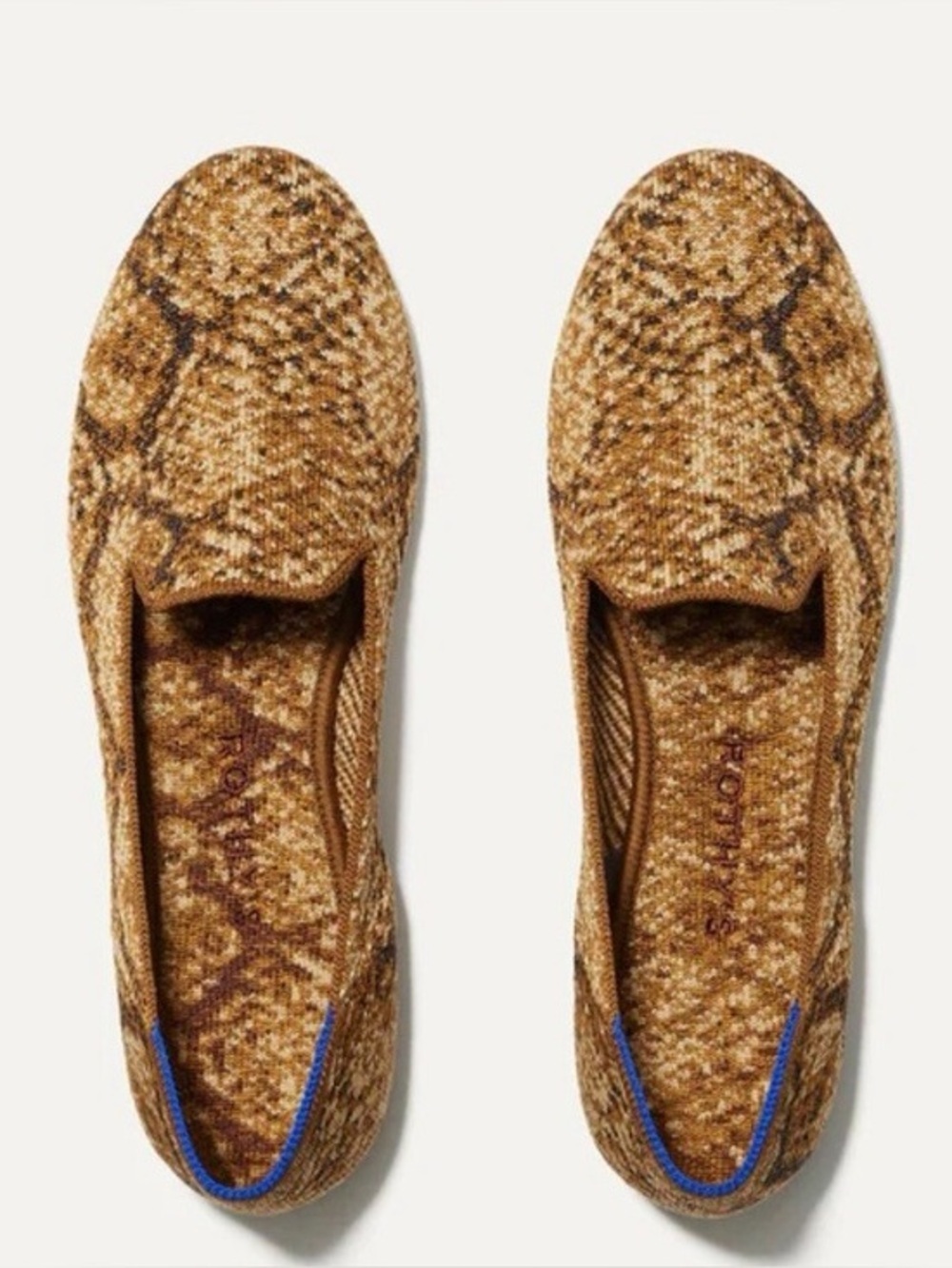 Rothy's The Loafer Metallic Bronze Python - Picture 9 of 9